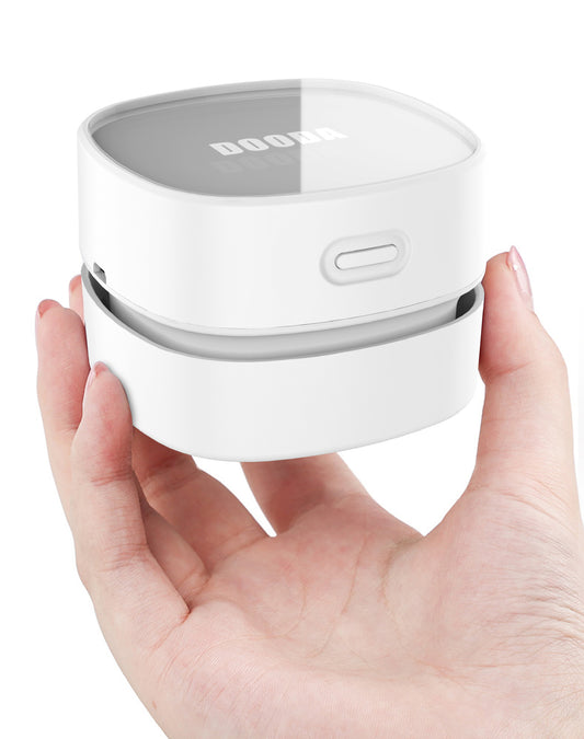 Mini Desktop Vacuum Cleaner – Portable USB Rechargeable Dust Cleaner