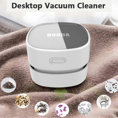 Mini Desktop Vacuum Cleaner – Portable USB Rechargeable Dust Cleaner