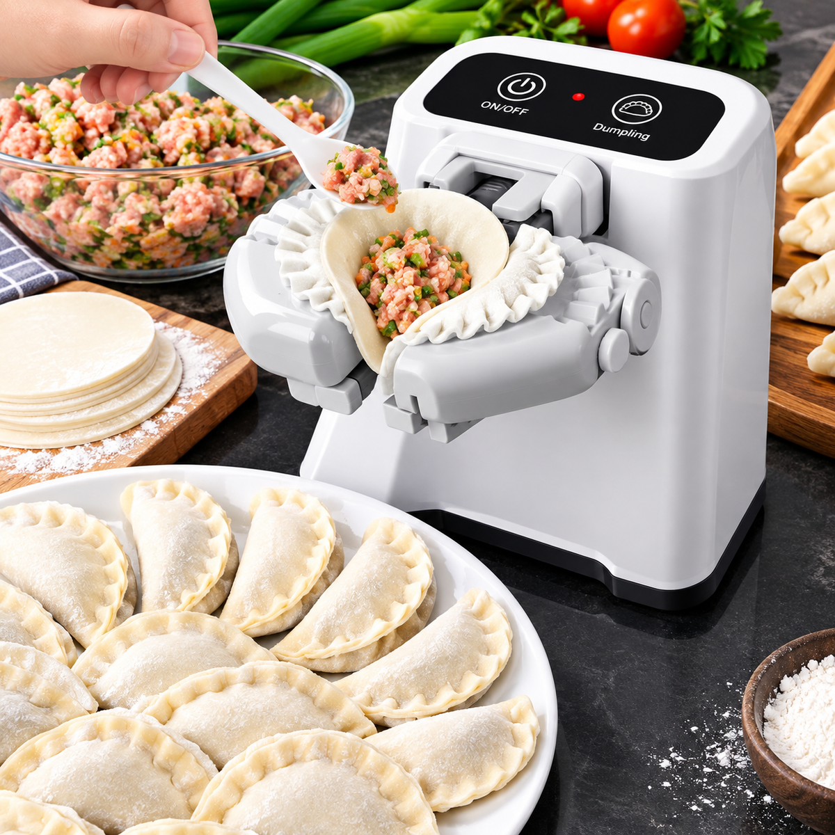 Electric Dumpling Artifact Automatic Easy Dumpling Maker Machine Kitchen Household